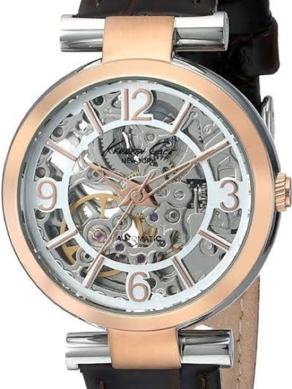 Kenneth Cole New York Women's Automatic Bicolour Skeleton Watch